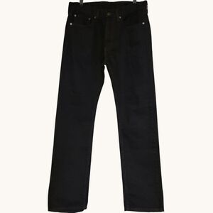 Levi's 505s Black Classic Regular Fit Straight Leg Mens Jeans 100% Cotton 33x33